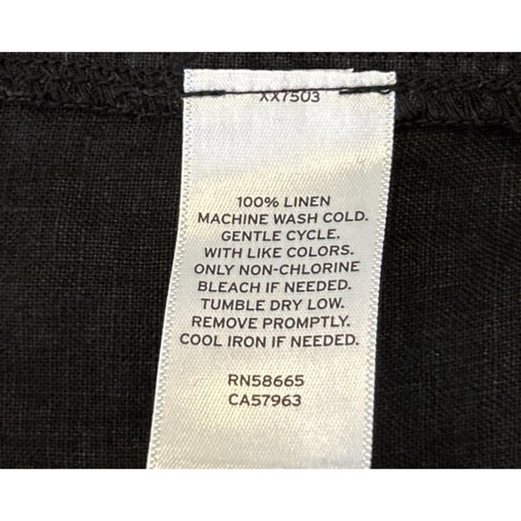 Caslon Nordstrom Brand Women's Black Linen Pull on Shorts Drawstring NWT - Picture 5 of 7